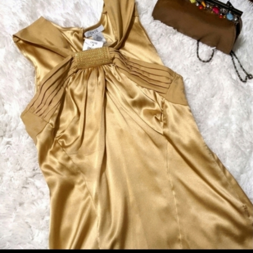 Cache Gold Embellished Top